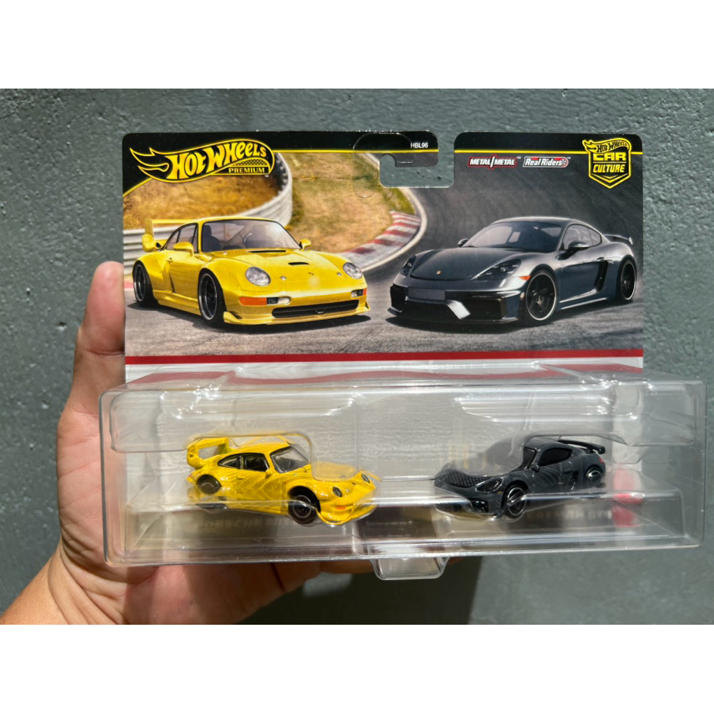 KentNgoShop Xe Mô Hình Hot Wheels Pack 2 Porsche - tỉ lệ 1/64