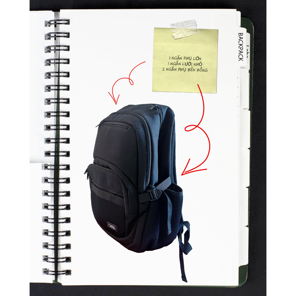 PASS CAMELIA BRAND Popular Backpack Ba lô 2hand THRIFT secondhand