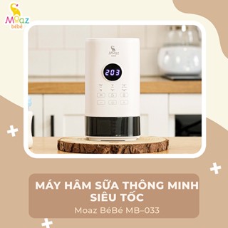 [CHÍNH HÃNG] Máy hâm sữa siêu tốc Moaz BéBé MB-033 - Hâm sữa 3 PHÚT, rã đông, giữ ấm, màn hình LED