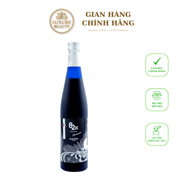Nước Uống Placenta 82X 450000 Sakura Premium Nhật Bản Dạng Chai 500ml