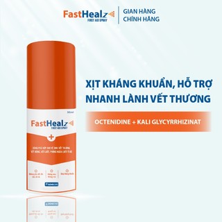 Xịt Fasthealz First Aid Spray 50ml- vệ sinh vết thương cho bé Novocare