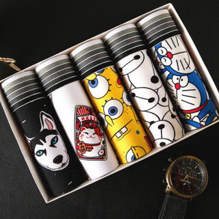 Quần sịp nam hoạt hình họa tiết,lót đùi nam boxer cao cấp vải mềm mịn thoáng khí PM43A