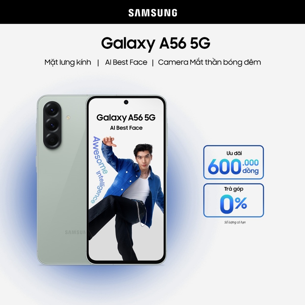 Điện thoại Samsung Galaxy A56 5G - Hàng Chính Hãng, Mới 100%