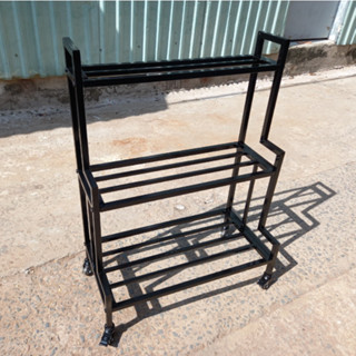  Kệ sắt 3 tầng để chậu cây - kệ để chậu hoa cây cảnh 3 tầng trong và ngoài trời 