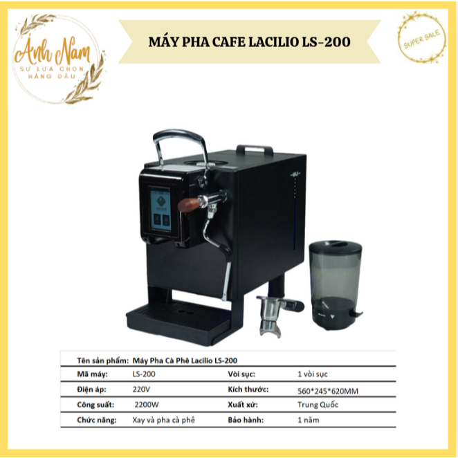 Máy Pha Cà Phê Hiệu Lacilio LS200