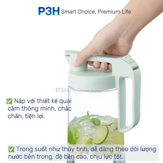Bình nước nhựa Tritan 1.6L/2L Lock&Lock Bisfree One Touch ABF632 Inochi Biwa Plus nhựa SAN P3H Store