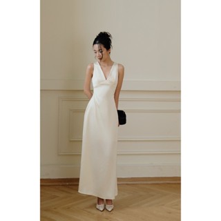  Đầm lụa Tô Châu Vera Dress lưng chéo hở nhẹ tinh tế phong cách cổ điển thanh lịch | Tranbe Local 