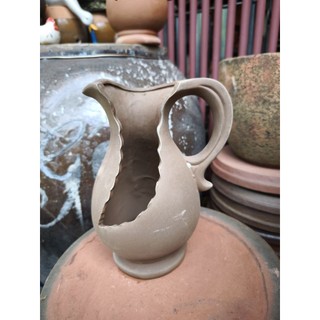 Chậu đất nung - chậu bình sữa xẻ (mới) cao 24cm