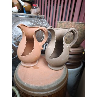  Chậu đất nung - chậu bình sữa xẻ  mới  cao 24cm 