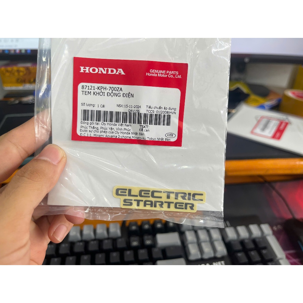 Tem Chử Elictric ( Fi ) ( viền bạc đồng hồ Neo , Fu x ) ( Miếng ) 87121KPH700ZA