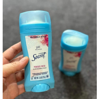 Sáp khử mùi Secret Invisible Solid hương phấn 73g