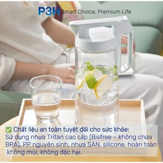 Bình nước nhựa Tritan 1.6L/2L Lock&Lock Bisfree One Touch ABF632 Inochi Biwa Plus nhựa SAN P3H Store