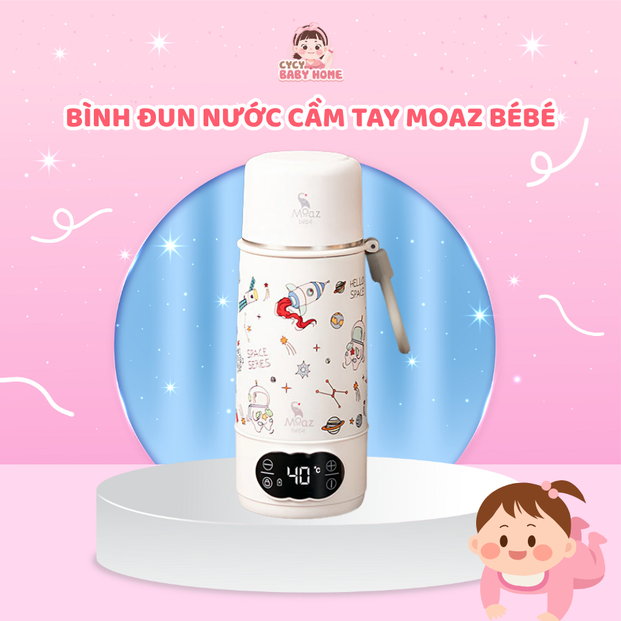 Bình đun nước cầm tay di động Moaz BéBé MB-058 Universe MB058 Plus cycybabyhome