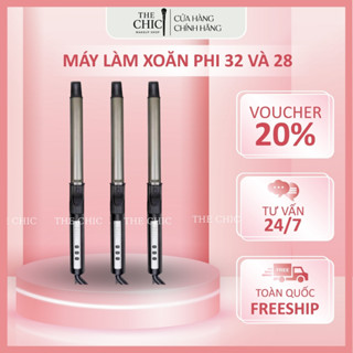 Máy Uốn Tóc Đa Năng - Máy Làm Xoăn - Xoay 360 Độ - Phi 28 và 32 - Chất Liệu Gốm Sứ Tourmaline