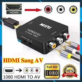 [HDMI to AV] Bộ chuyển đổi Video HDMI sang AV 1080p Công cụ chuyển đổi tổng hợp Tương thích HDMI với