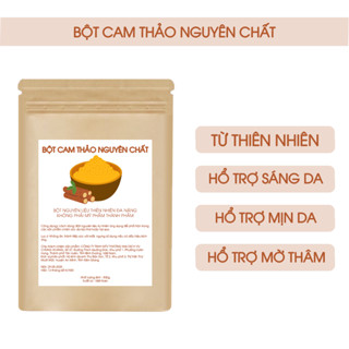 BỘT CAM THẢO NGUYÊN CHẤT XAY MỊN - HỔ TRỢ TRẮNG DA, HỔ TRỢ MỜ THÂM