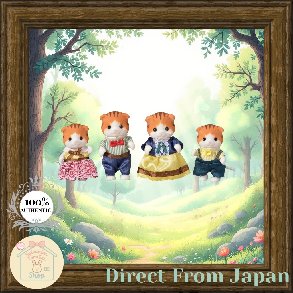[Sylvanian Families] Bộ Gia Đình Mèo Maple (Maple Cat Family) mã FS-30, EPOCH