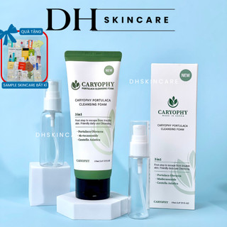  Sữa rửa mặt Caryophy Portulaca Cleansing Foam ngừa mụn kiềm dầu 150ml Dhskincare 