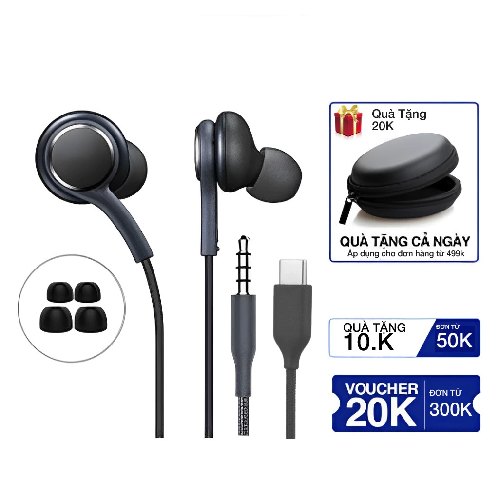 Tai nghe nhét tai AKG samsung S8 S9 S10 S20 S21 S22 Note 8 Note 9 Note 10 Note 20 jack type C - 3.5mm | BigBuy360 - bigbuy360.vn