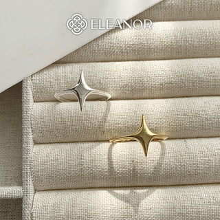 Nhẫn bạc nữ Eleanor Accessories thiết kế hình ngôi sao tinh tú phụ kiện trang sức nhẫn basic 10141