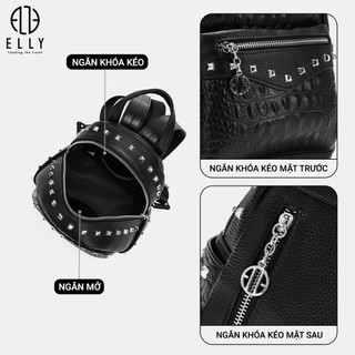 [Deal sang chảnh]  Balo nữ cao cấp da thật ELLY phù hợp đi chơi, đi làm – EB21