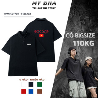 Áo polo trơn local brand cao cấp cặp đôi nam nữ đẹp tay lỡ form rộng unisex basic 100% cotton nhiều màu full box MY DNA