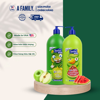  SỮA TẮM GỘI XẢ CHO BÉ SUAVE KIDS 3 IN 1 HƯƠNG TÁO DƯA HẤU 1.18 LÍT – HÀNG MỸ 