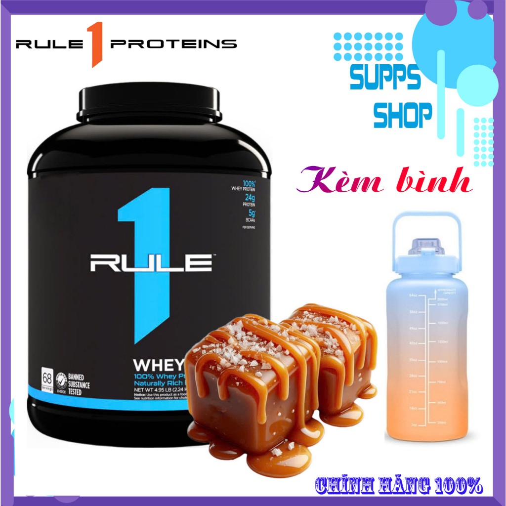 RULE 1 vị Blend Cafe Mocha - Whey Protein isolate | Bột bổ sung dinh dưỡng hỗ trợ tập luyện