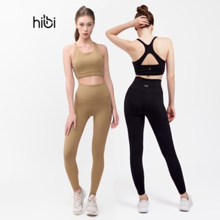 Set Đồ Tập Yoga Luxury Hibi Sports H138, Áo Bra Khoét Lưng Tam Giác, Kèm Mút Ngực