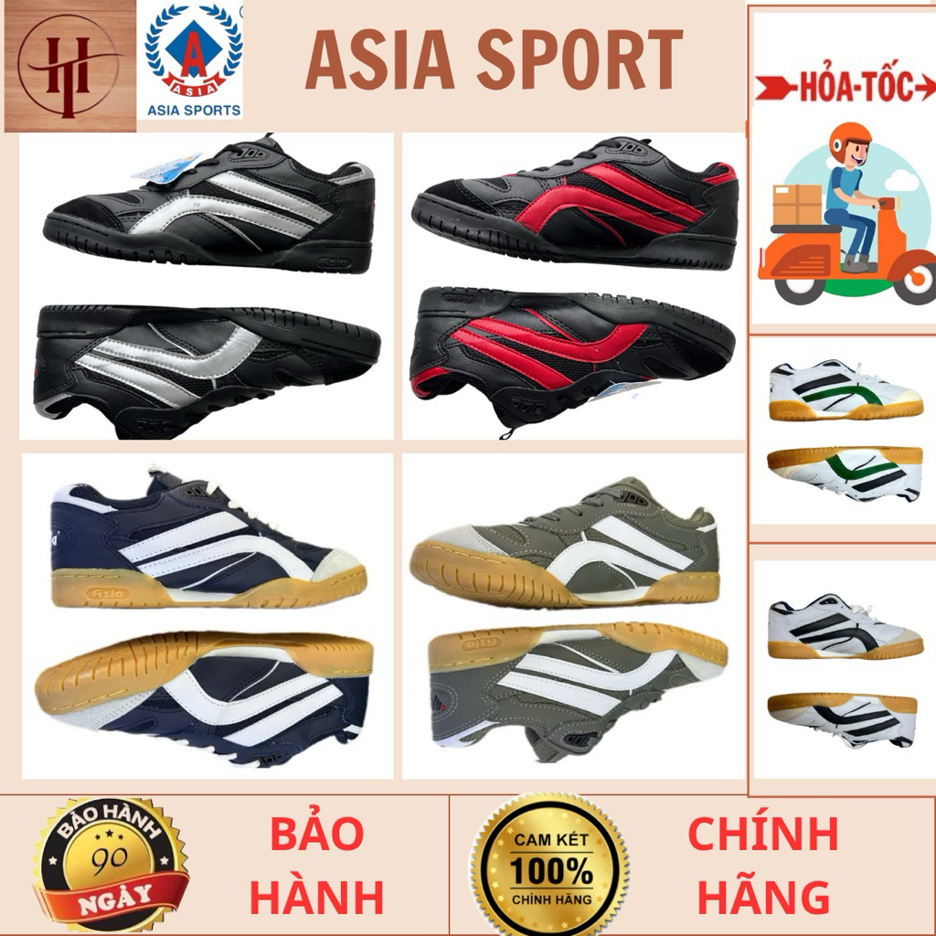 Giày Asia chính hãng, giày cầu lông thể thao đủ màu sang trọng chơi bóng bàn, bóng chuyền, chạy bộ
