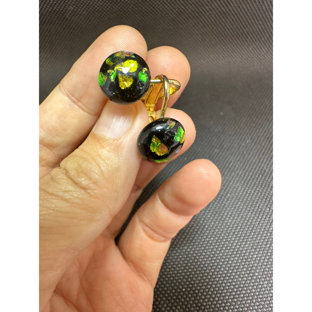 Vintage/Cổ điển - Bông tai đá Nữ Oa - Hàng sưu tầm