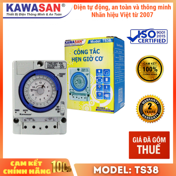 CÔNG TẮC HẸN GIỜ THANH RAY TS38