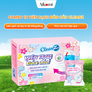 Combo 12 Viên sạch bồn cầu CleanZ thả bồn cầu sạch khuẩn tẩy sạch mảng bám khử mùi diệt vi khuẩn toilet