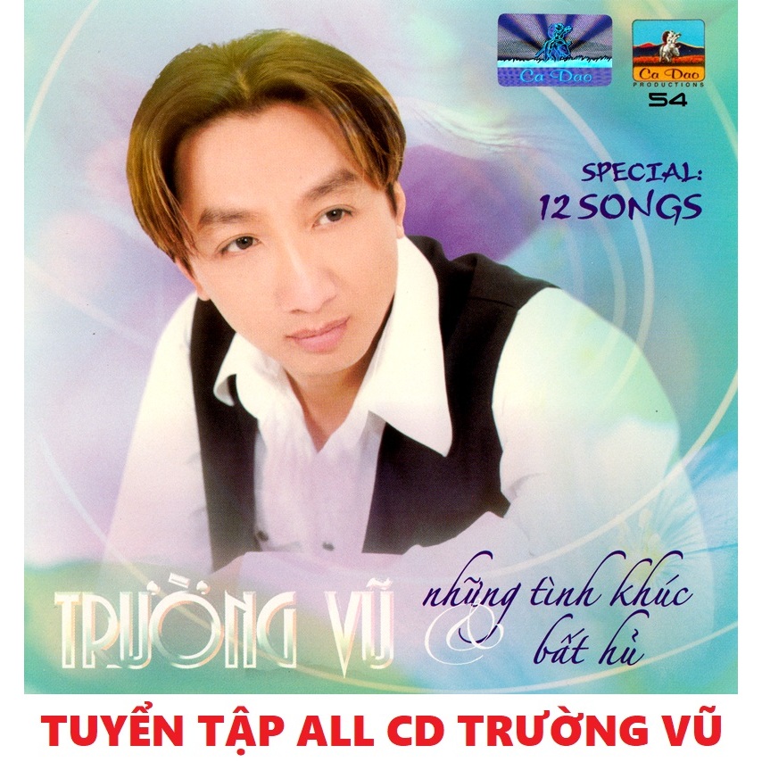 CD1062 Đĩa CD: TUYỂN TẬP CD NHẠC HAY NHẤT CỦA CA SĨ TRƯỜNG VŨ . Nhạc chất lượng cao. File gốc