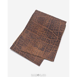 Phôi da bọc cơ bida 32x11cm – Da bò vân voi – Nâu