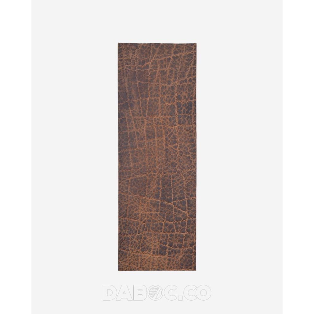 Phôi da bọc cơ bida 32x11cm – Da bò vân voi – Nâu