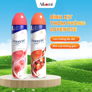 Xịt thơm phòng Lovenose, nước hoa xịt phòng hương thơm tự nhiên dễ chịu lưu hương lâu dài 320ml