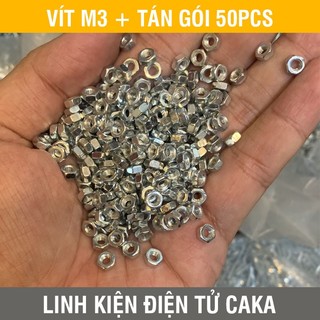 Vít M3 + Tán Độ Dài Tùy Chọn (Túi 50)