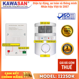 Thiết bị báo trộm độc lập, báo trộm hồng ngoại còi siêu lớn I225DK/I226DK KAWASAN BH 24 THÁNG