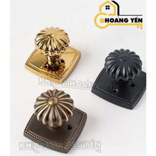  Khoá cửa thông phòng bí ngô bằng đồng chốt cửa phòng thay đồ Toilet Wc không dùng chìa khóa 