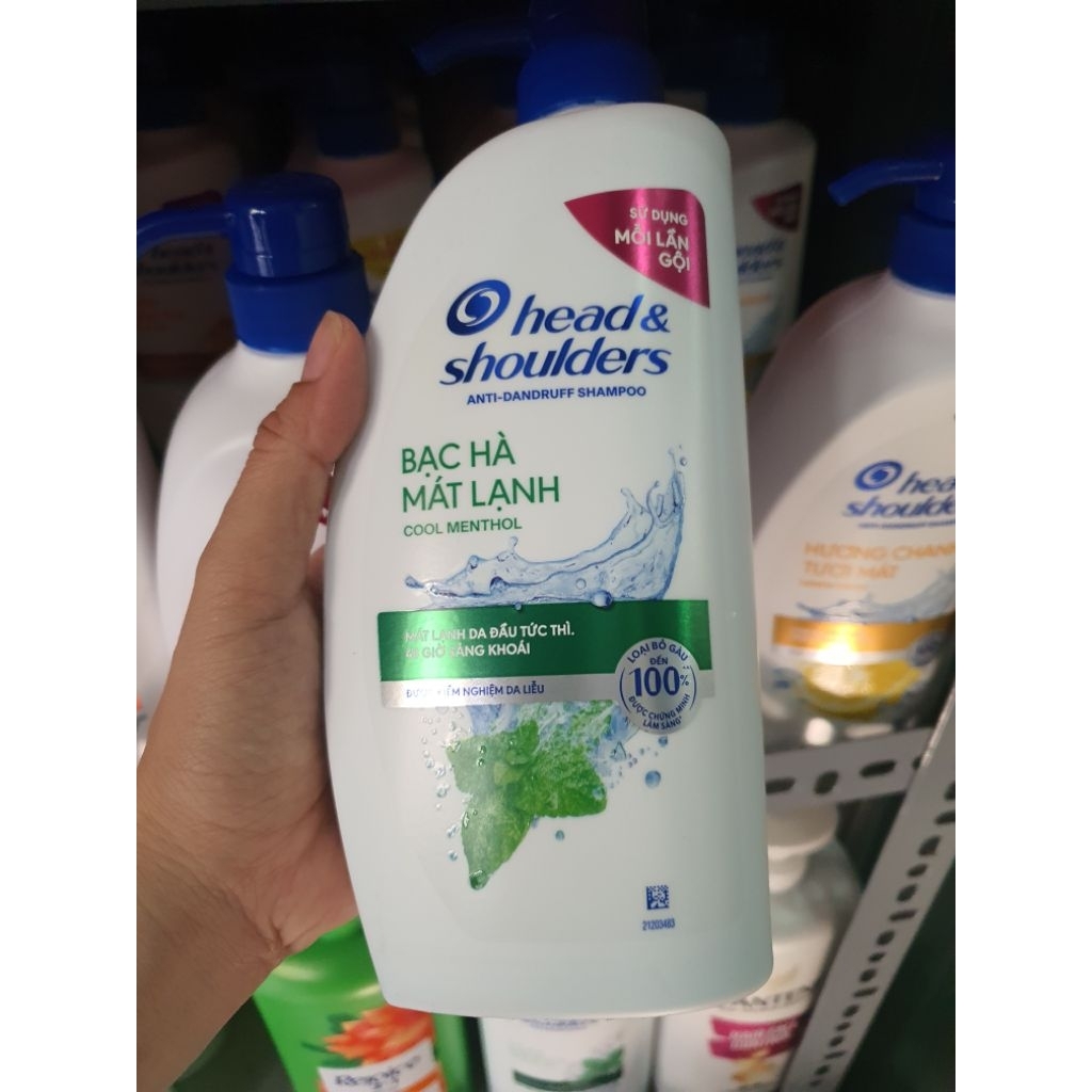 DẦU GỘI HEAD SHOULDER BẠC HÀ MÁT LẠNH 700ML