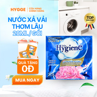 Combo 2 Dây Nước Xả Vải Hygiene Đậm Đặc Dây 12 Gói | Thơm Lâu, Dịu Nhẹ, Đa Mùi Hương