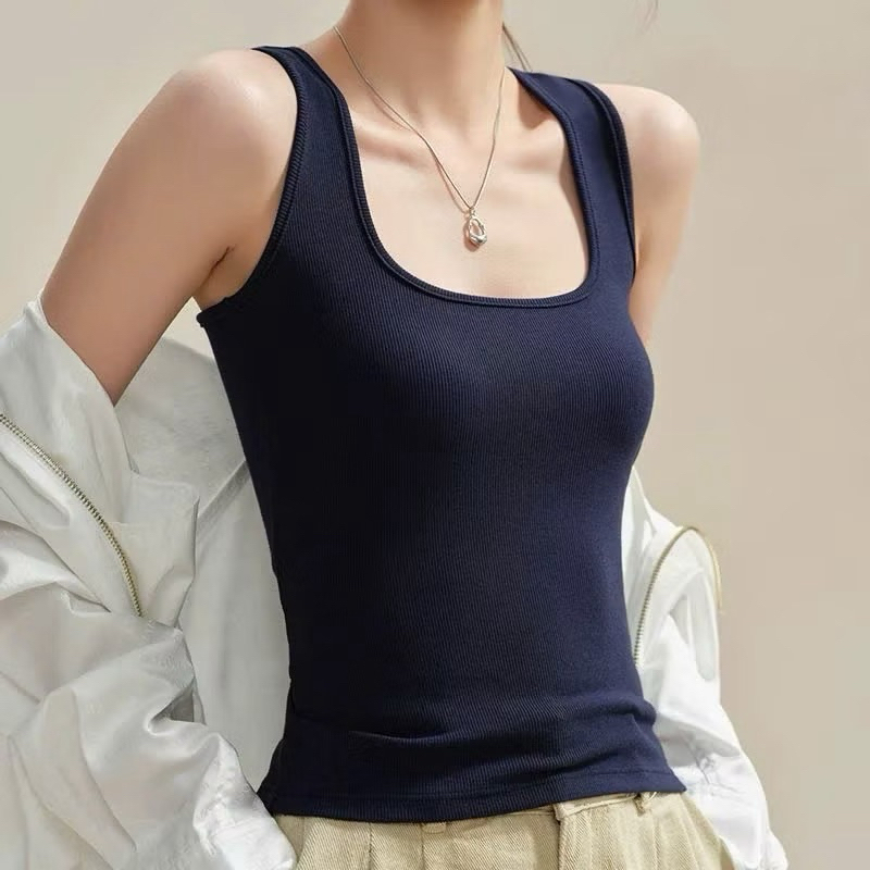 Áo Ba Lỗ Dây Chéo Lưng Có Mút Ngực, Áo Dây To Cổ Vuông Siêu Cá Tính (có BigSize) bl258 | BigBuy360 - bigbuy360.vn