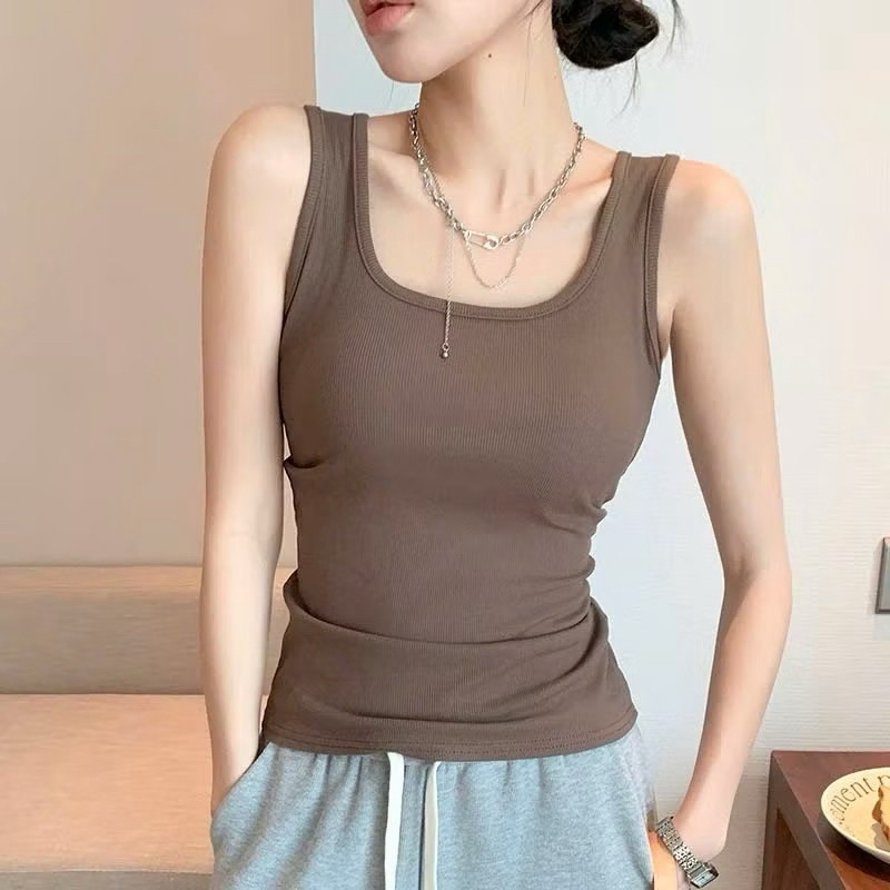 Áo Ba Lỗ Dây Chéo Lưng Có Mút Ngực, Áo Dây To Cổ Vuông Siêu Cá Tính (có BigSize) bl258 | BigBuy360 - bigbuy360.vn
