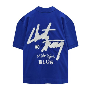  CHUOTTRANG TEE MID - ÁO THUN CHUỘT TRẮNG thêu to midnight FORMBlueBOXY VẢI COTTON 100% 