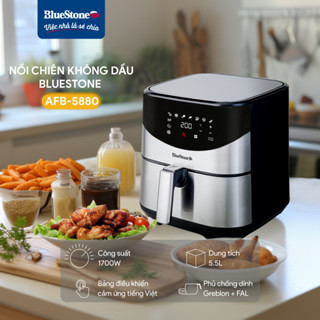 [BlueStone] Nồi Chiên Không Dầu Điện Tử BlueStone AFB-5880 5.5L | Công Suất 1700W | Bảo Hành 2 Năm Chính Hãng