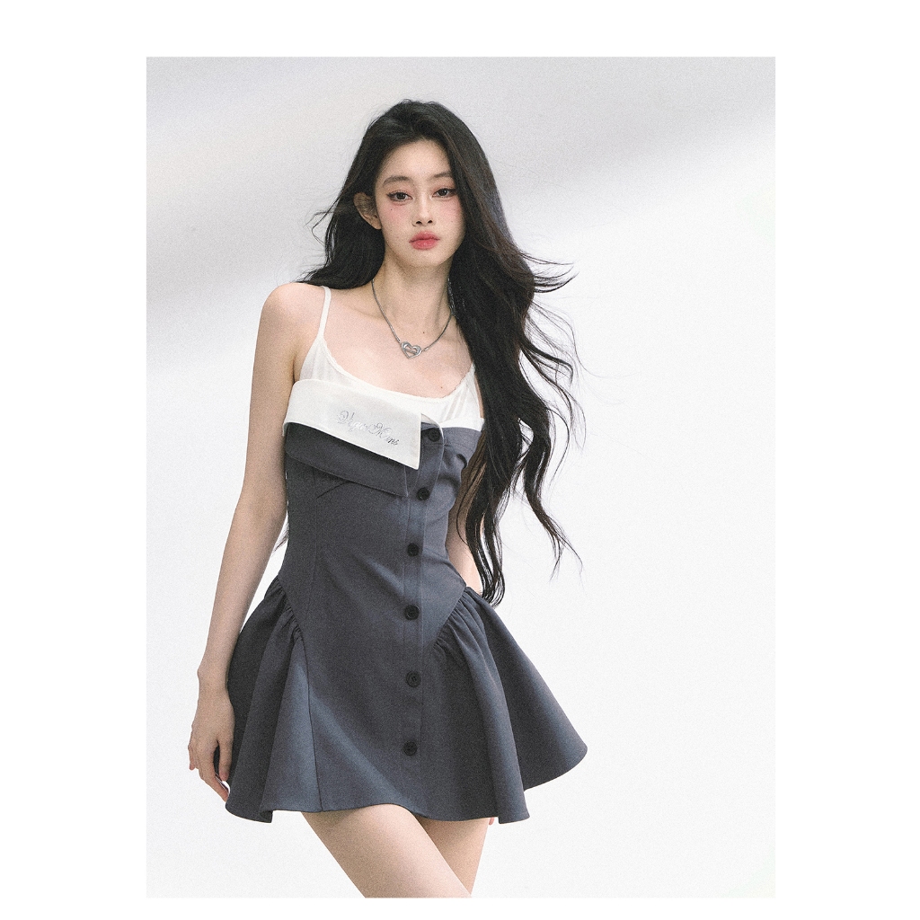 [Vui lòng nhắn tin shop trước khi đặt đơn] ĐẦM 2 DÂY LUNA SHAOYEYAN 6220