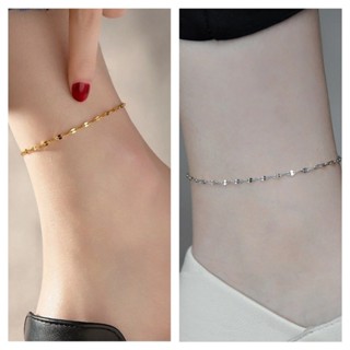 🍑RY🍑Lắc chân titan, vòng chân titan thanh mảnh, sang trọng không gỉ không phai màu