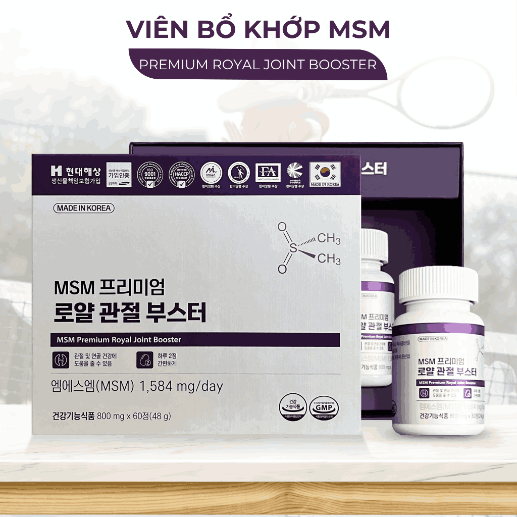 Viên Uống Bổ Khớp MSM Khớp Premium Royal Joint Booster HANMI 30 Viên