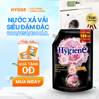  Nước Xả Vải Hygiene Siêu Đậm Đặc 1100ml 1150ml 1300ml | Thơm Lâu Mềm Vải An Toàn Cho Bé 